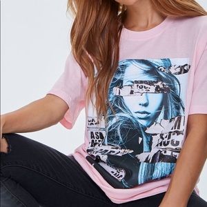 Pink Graphic Tee F21